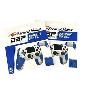 2 Pack Lizard‎ Skins DSP Controller Grip 0.5mm Polar Blue for PS4